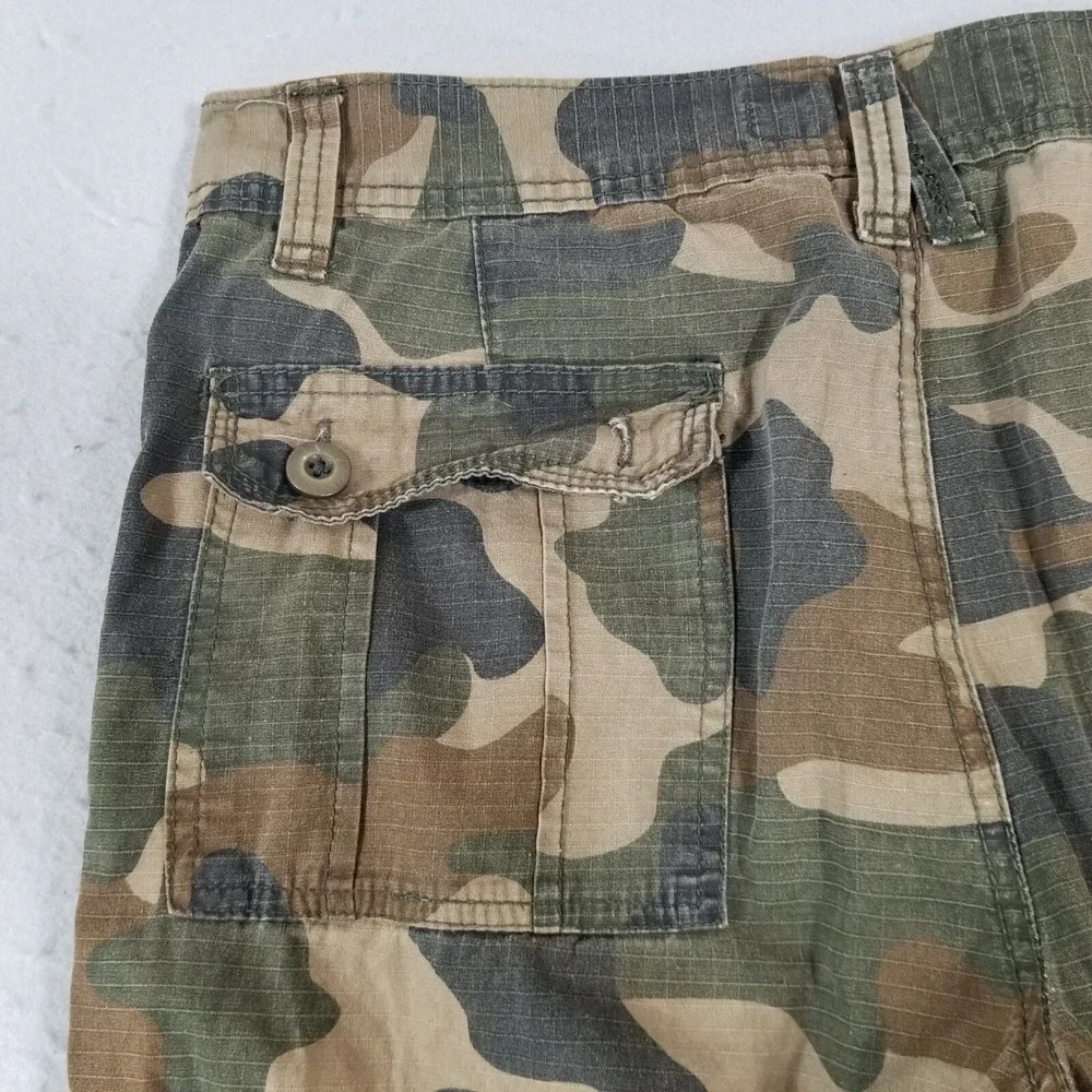 Southpole jeans camo cargo pants men's 32x32 lightweight ripstop flawed